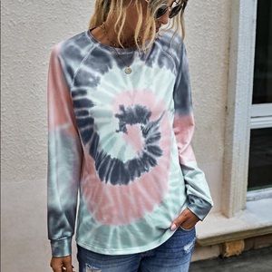 Tie die long sleeve